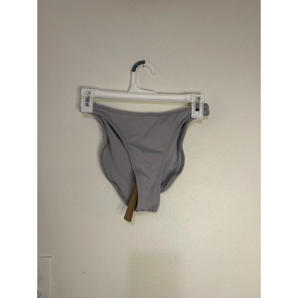 Skims Recycled Swim Mid Coverage Bottom Chrome Size XS NWT
